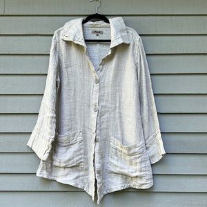 Flax linen jacket